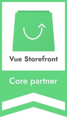 Vue Storefront Core partner badge