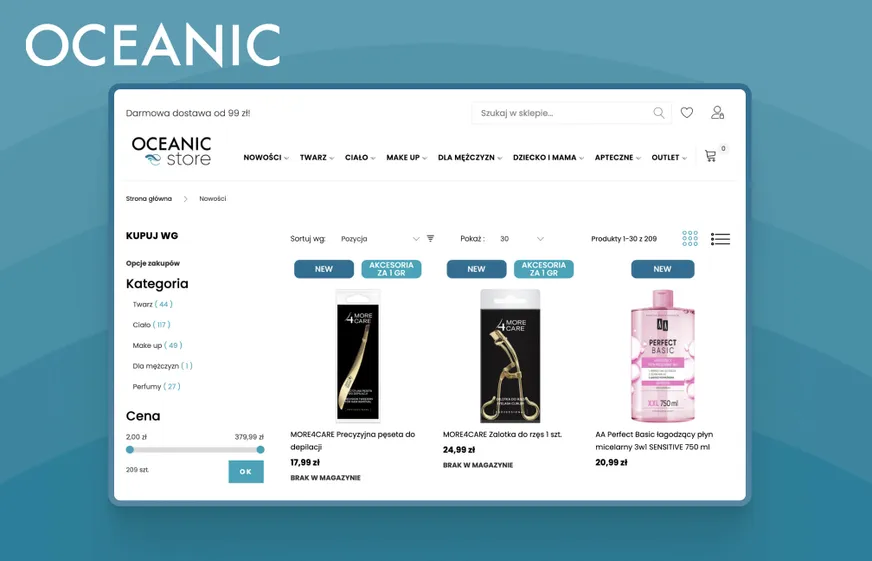 Oceanic website