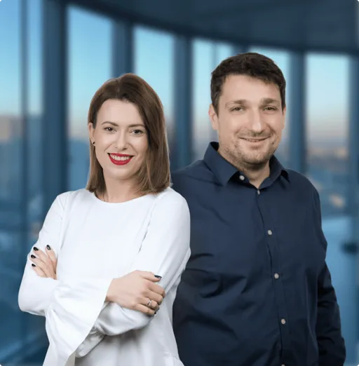 Natalia Product Manager und Maciej Lead E-Commerce Developer