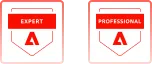 Adobe Certified Professional & Adobe Certified Expert badges